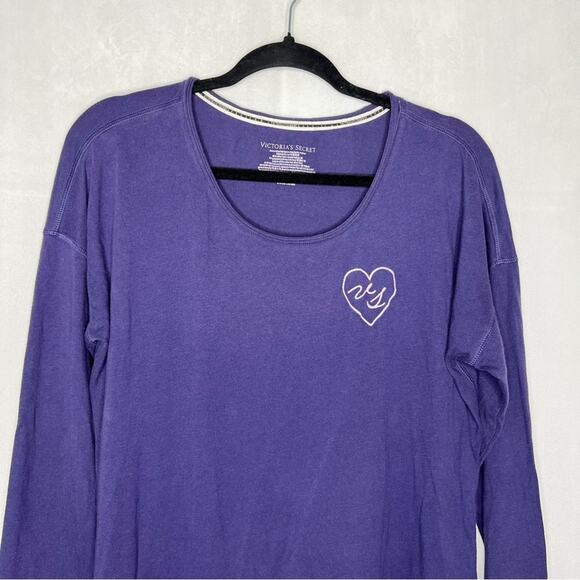 VICTORIA'S SECRET / purple long sleeve sleep dress / S - Picture 3 of 5